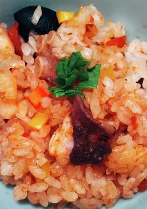 トマト風味のイタリアンたこ飯-レシピのメイン写真