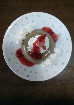いちごソースのカフェオレプリン-レシピのメイン写真