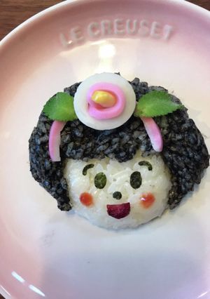 キャラ弁＊前髪ぱっつん女の子-レシピのメイン写真