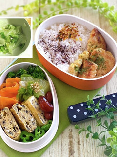 【お弁当】レタスのポン酢ごま油和え-レシピのメイン写真