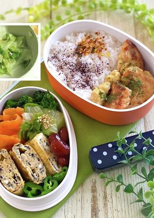 【お弁当】レタスのポン酢ごま油和え-レシピのメイン写真