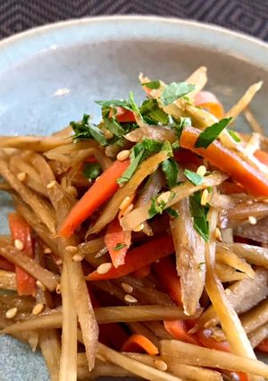 小料理屋風きんぴらごぼう〜山椒を添えて〜-レシピのメイン写真