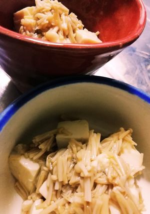 豆腐のなめ茸和え-レシピのメイン写真