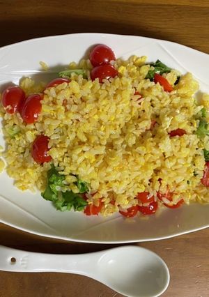 トマトレタス炒飯-レシピのメイン写真