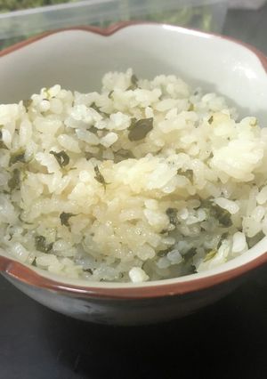 山菜炊き込みご飯とおひたし-レシピのメイン写真