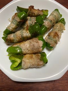 ピーマンのぐるぐる巻き-レシピのメイン写真