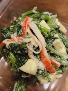 簡単 ほうれん草チーズマヨサラダ-レシピのメイン写真