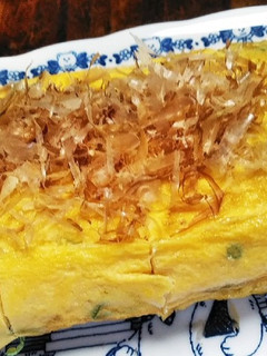 卵焼き (ネギ入り かつお節のせ)-レシピのメイン写真