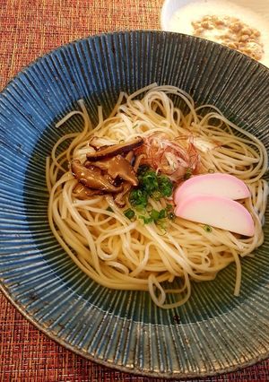 冷やし稲庭うどん。(o^^o)♪-レシピのメイン写真