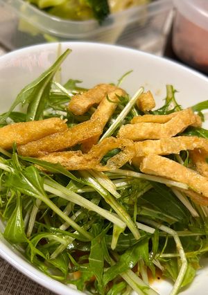 水菜とあげのサラダ-レシピのメイン写真