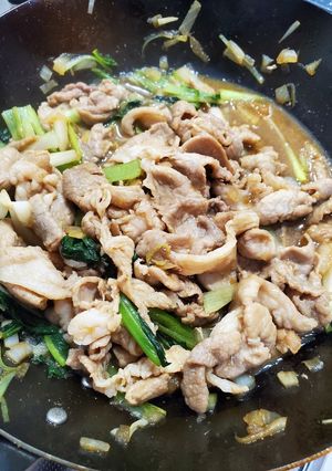 豚肉と小松菜の中華炒め-レシピのメイン写真