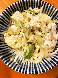 木綿豆腐とアボカドの柚子胡椒風味のサラダ-レシピのメイン写真