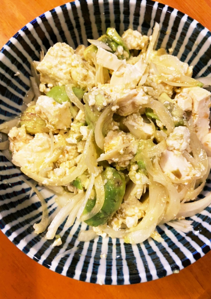 木綿豆腐とアボカドの柚子胡椒風味のサラダ-レシピのメイン写真