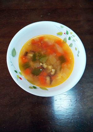 野菜たっぷりトマトスープ-レシピのメイン写真
