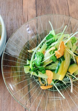 即席ラー油のピリ辛香味野菜サラダ-レシピのメイン写真