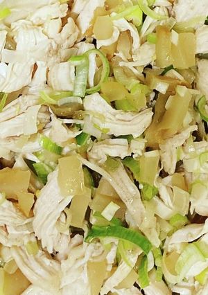 鶏のササミとザーサイのあえ物-レシピのメイン写真