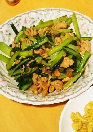 【簡単】豚と小松菜の炒め物-レシピのメイン写真