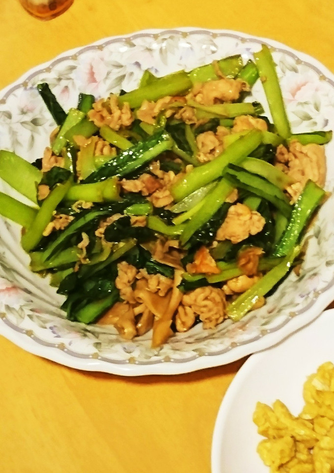 【簡単】豚と小松菜の炒め物-レシピのメイン写真
