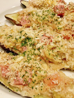 ナスのボート焼き〜ツナマヨベーコン〜-レシピのメイン写真