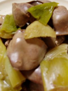 ヘルシー!ノンオイル!鶏レバーの中華煮!-レシピのメイン写真