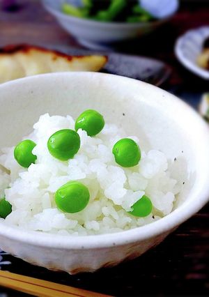 豆にシワなく風味豊かなグリーンピースご飯-レシピのメイン写真