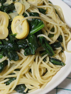 筍とほうれん草の優しい味のスパゲティ-レシピのメイン写真