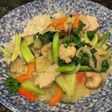 野菜たっぷりタイ風辛くないグリーンカレー
