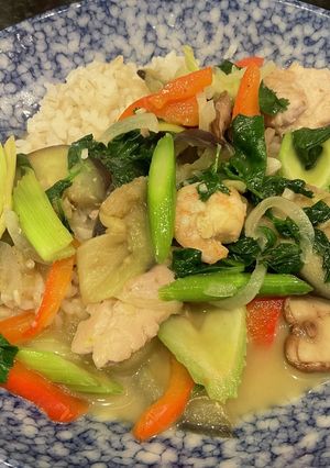 野菜たっぷりタイ風辛くないグリーンカレー-レシピのメイン写真