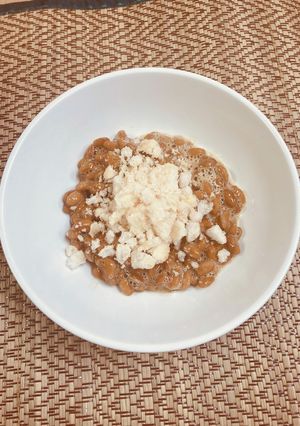 納豆をアレンジ♫あげ煎餅でザクザク美味！-レシピのメイン写真