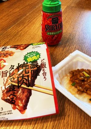 旨！濃厚焼肉タレ…納豆をキムチ味に変身！-レシピのメイン写真