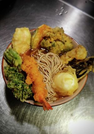 タラの芽、コゴメの天麩羅そば(*＾3＾)-レシピのメイン写真