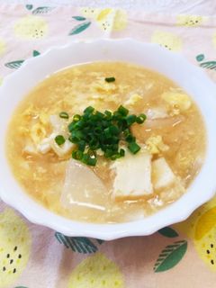 とろ〜り♡大根の中華風たまごスープ-レシピのメイン写真