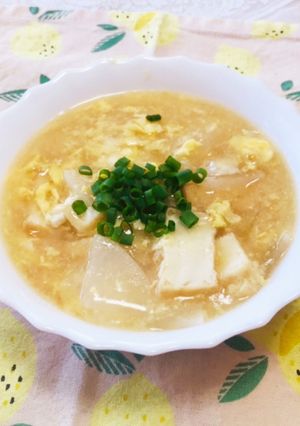 とろ〜り♡大根の中華風たまごスープ-レシピのメイン写真