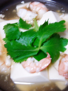 ヘルシー!豆腐とえびの薄くず煮!-レシピのメイン写真