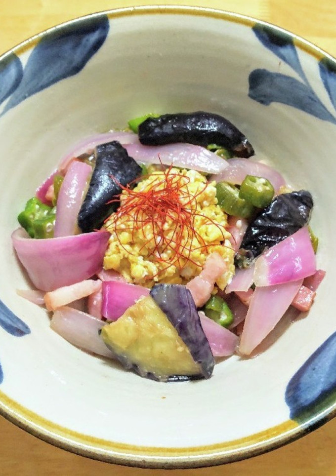 冷凍揚げなすのトロトロからし炒め-レシピのメイン写真