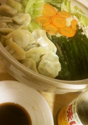 水餃子とキャベツの簡単なべ-レシピのメイン写真