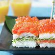 スプラウトとサーモンの押し寿司