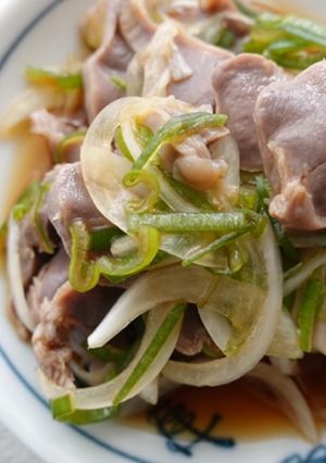 砂肝と新玉のネギポン酢（セブンイレブン風-レシピのメイン写真