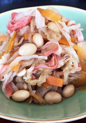 作り置き副菜♡弁当♡大豆入切り干し大根煮-レシピのメイン写真