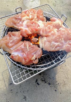 鶏もも肉 下味 炭火焼き もも焼き 塩味-レシピのメイン写真