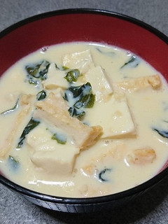 豆乳味噌汁-レシピのメイン写真