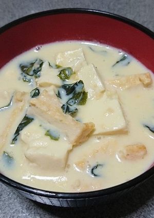 豆乳味噌汁-レシピのメイン写真