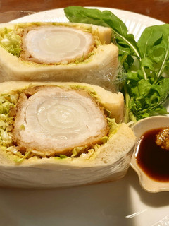 新玉葱の芯入りミルフィーユ豚カツサンド-レシピのメイン写真