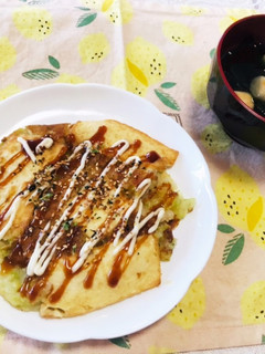 ふんわりヘルシー♫米粉のお好み焼き-レシピのメイン写真