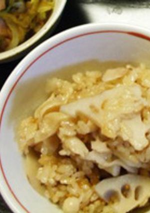 オイスターれんこんご飯-レシピのメイン写真
