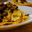 さんま蒲焼き(缶詰)とキャベツのパスタ