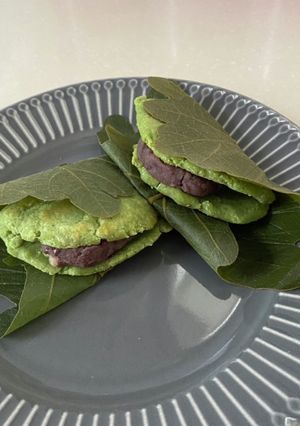 kyusai kale で柏餅-レシピのメイン写真
