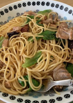 豚肉とレタスのダシダパスタ-レシピのメイン写真