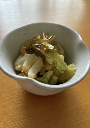 簡単!キャベツの塩昆布漬け-レシピのメイン写真