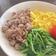 サッと作れる水菜の三色丼
